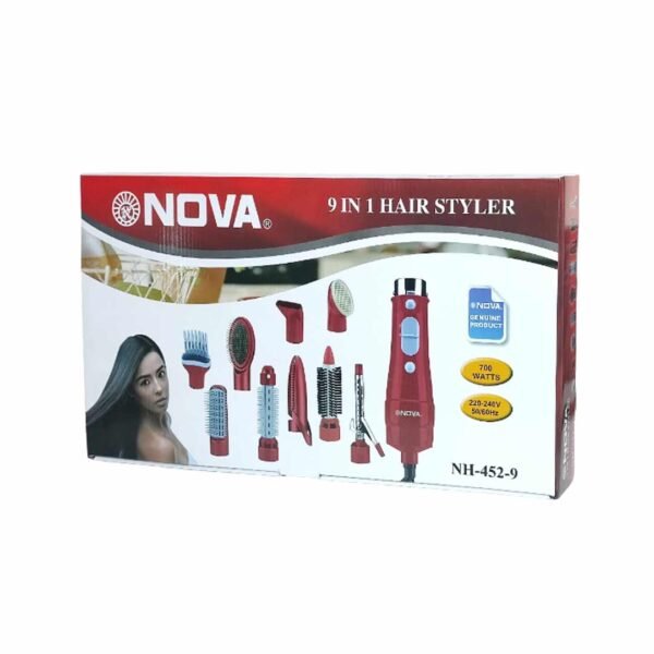 مجموعة تصفيف الشعر المتكاملة 9 في 1