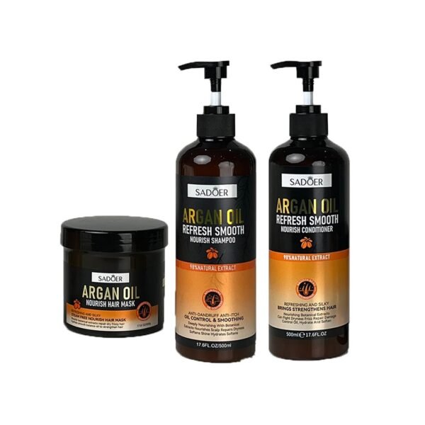 مجموعة تنعيم الشعر بزيت الاورغان