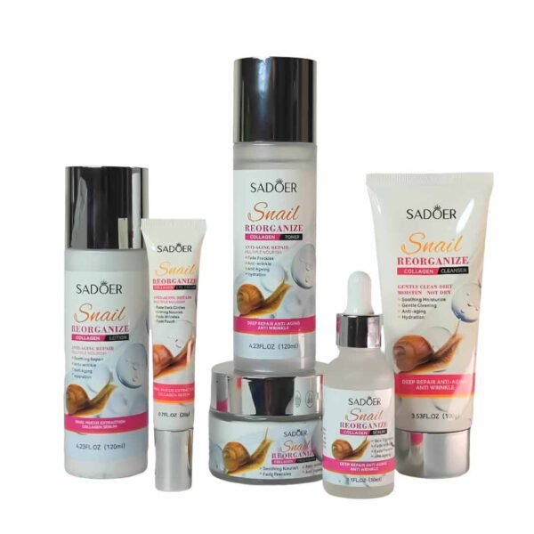 مجموعة العناية بالبشرة بمستخلص الحلزون